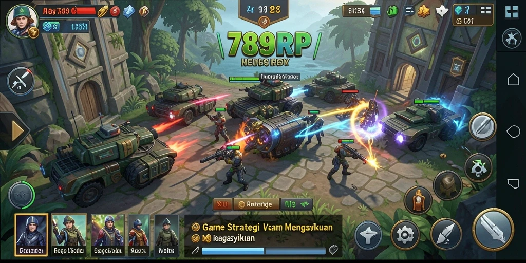 Gameplay 789RP yang seru dan menantang dalam strategi SLG.