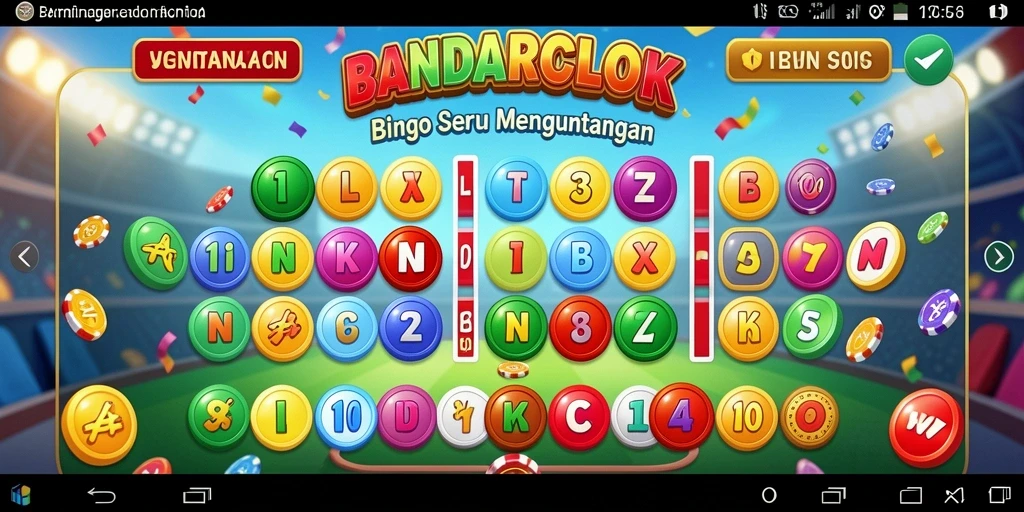 Tampilan menarik gameplay BANDARCOLOK dalam permainan Bingo.
