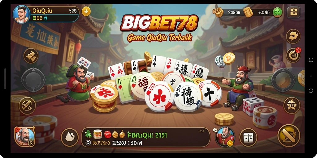 Tampilan game QiuQiu menarik dengan desain yang modern.