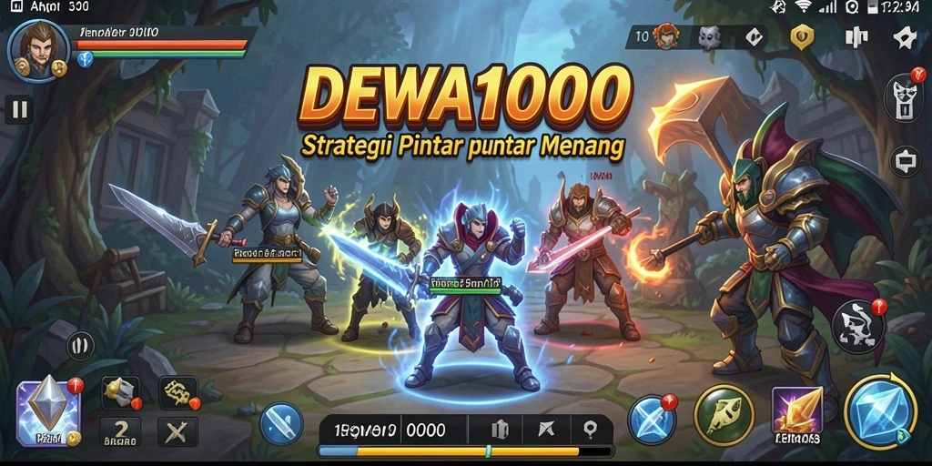 Tampilan gameplay menarik dari DEWA1000 yang menunjukkan strategi dalam aksi.