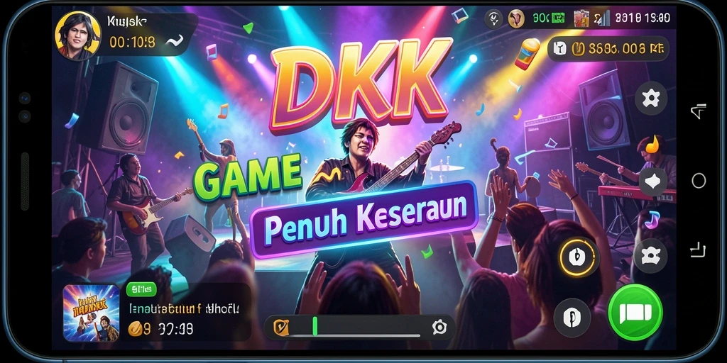 Screenshot DKK menampilkan serunya bermain musik dengan teman.