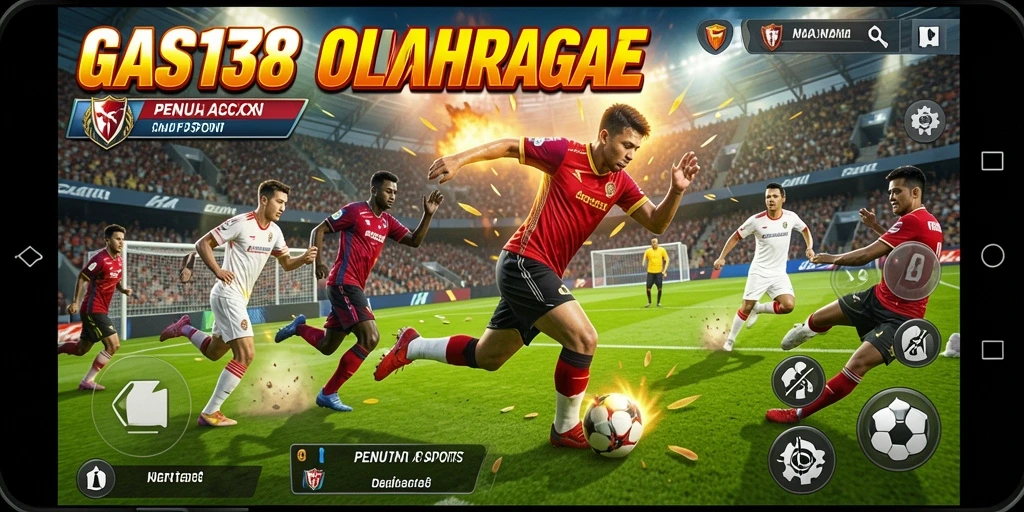 Tampilan utama gameplay <strong>GAS138</strong> yang menunjukkan aksi olahraga seru.
