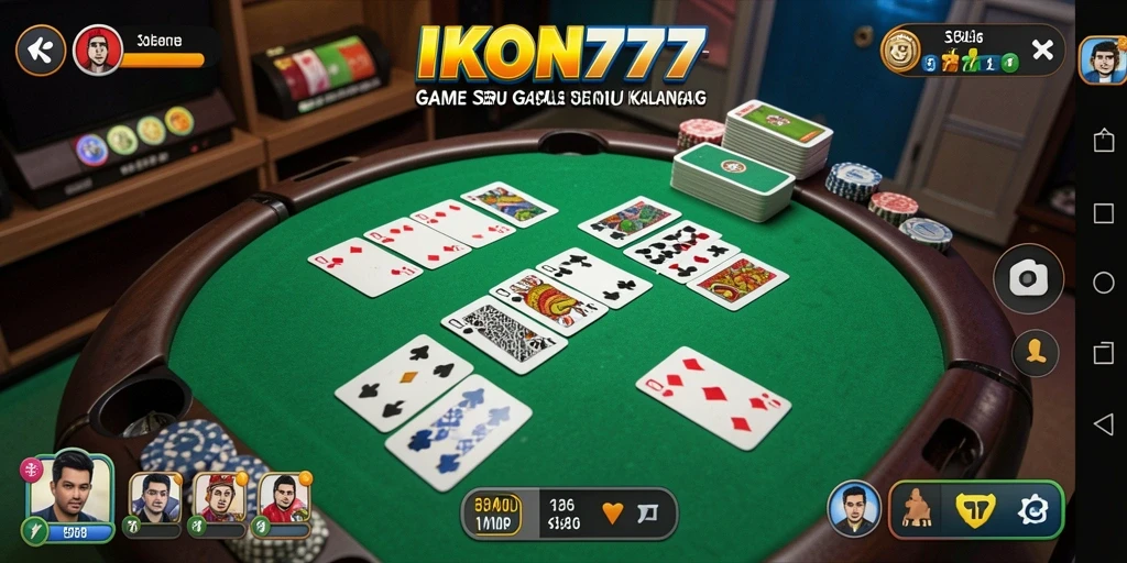 Tampilan gameplay Gaple yang menarik dan interaktif.