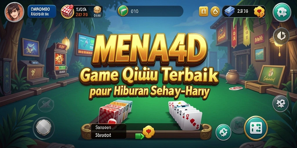 Screenshot tampilannya yang menampilkan permainan QiuQiu yang seru.