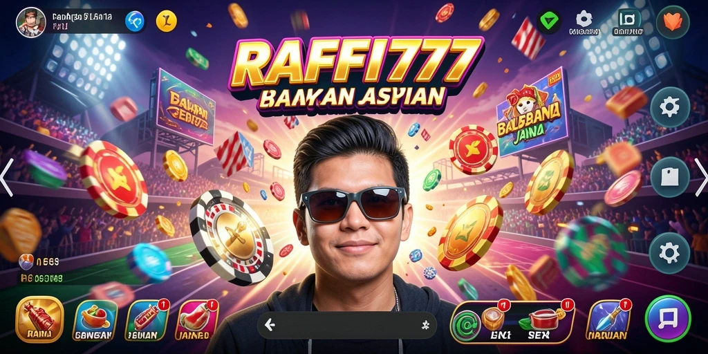 Tampilan gameplay mendebarkan dari RAFFI777 saat balapan intens.