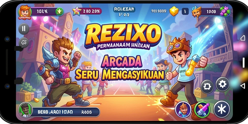 Tampilan menarik dari gameplay REZIXO yang mengasyikkan.